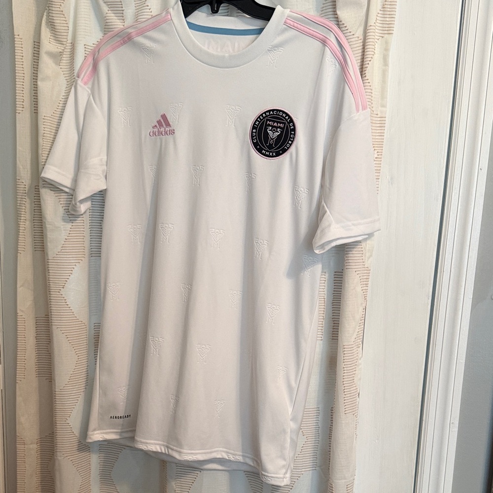 adidas White & Pink Miami CF Jersey
